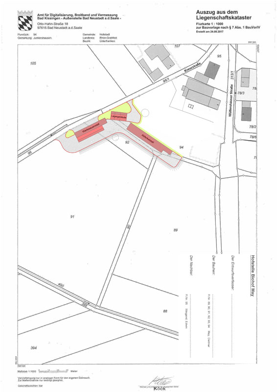 Lageplan Hofstelle (Quelle: Architekturbüro Holger Fenchel, Meiningen)