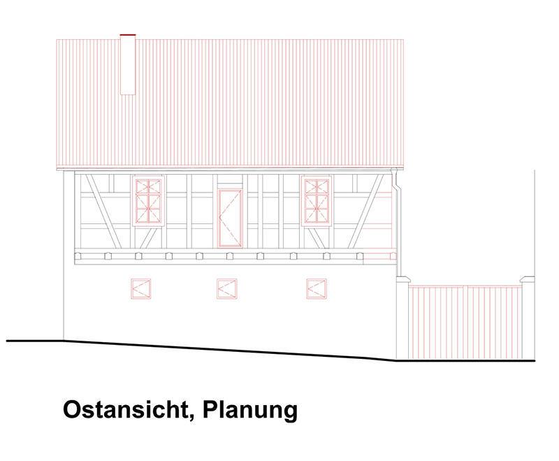 Ansicht Zeichnung (Quelle: Nils Havermann Architekt)