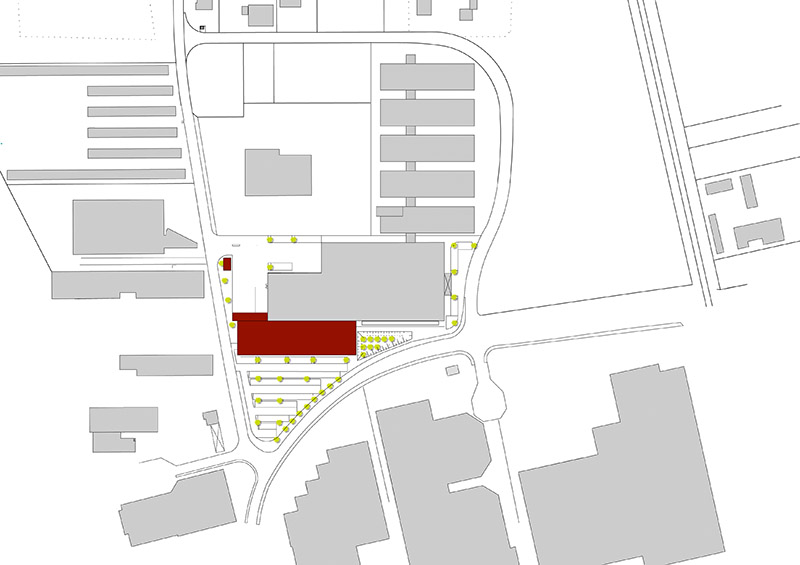 Lageplan (Quelle: F64 Architekten und Stadtplaner PartGmbB)
